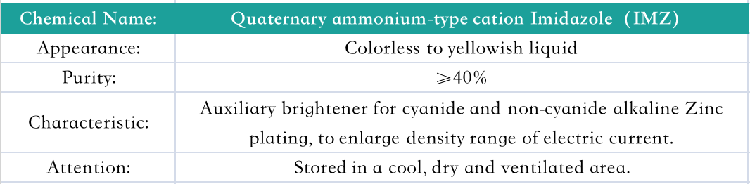 Quaternary ammonium-type cation Imidazole（IMZ）(图1)