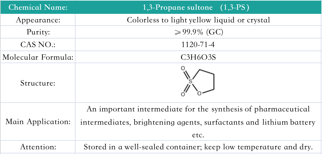 1,3-Propane sultone （1,3-PS）(图1)